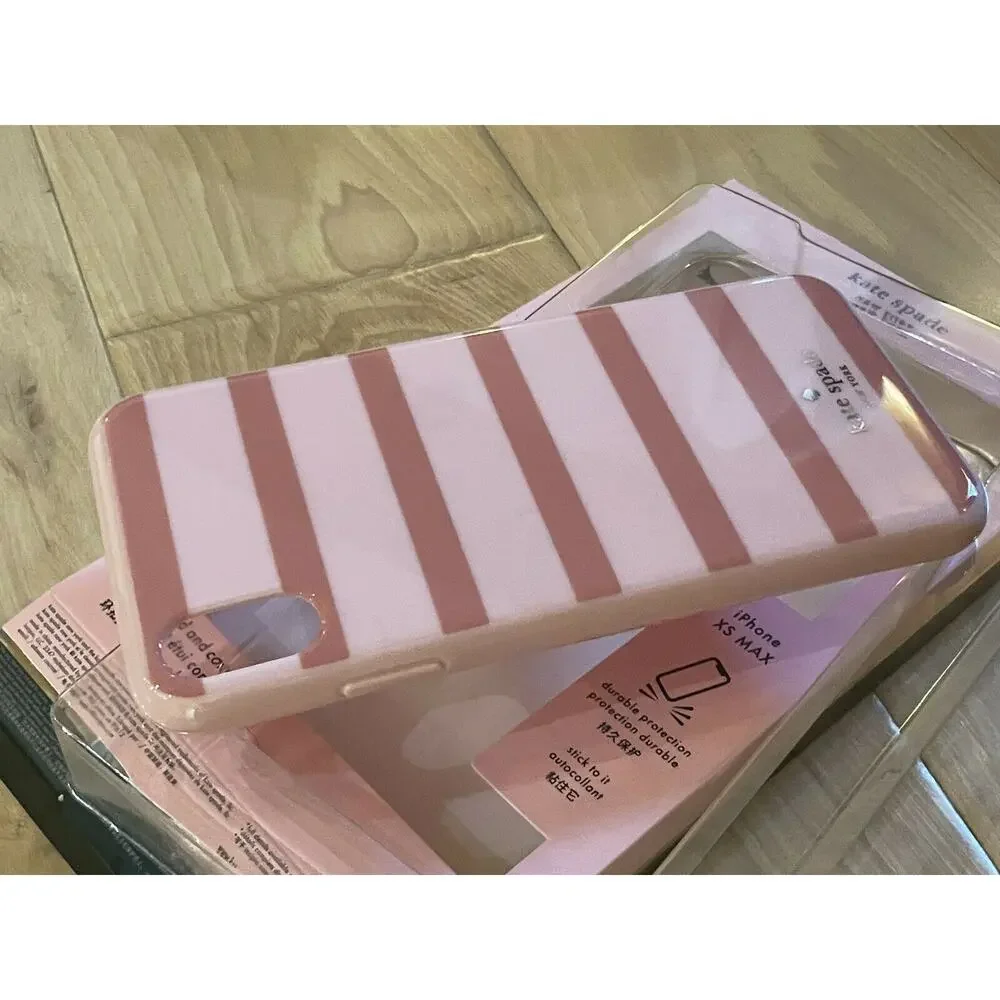 Kate Spade Stripe Resin iPhone XS MAX Comold Case